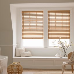 Alternate image for Premium Cordless 2 1/2 Inch Faux Wood Blinds