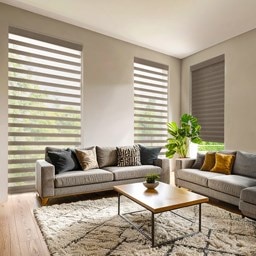 Alternate image for TruQuiet™ Motorized Sheer Shades in Light Filtering or Room Darkening Fabric