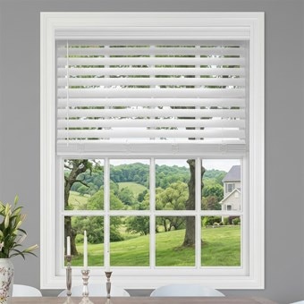 2.5 Inch Cordless Faux Wood Blinds