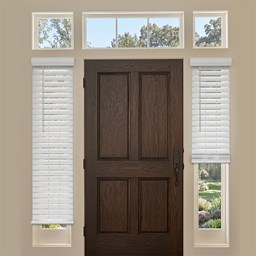 Faux Wood Sidelight Blinds