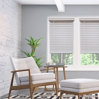 Alternate image for 2 Inch Cordless Smooth Faux Wood Blinds