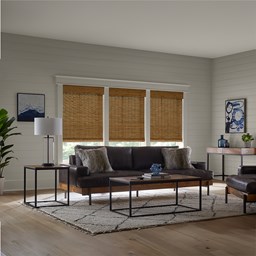 Motorized Woven Wood Shades