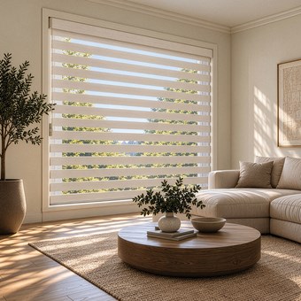 Alternate image for Designer Room Darkening Sheer Shades