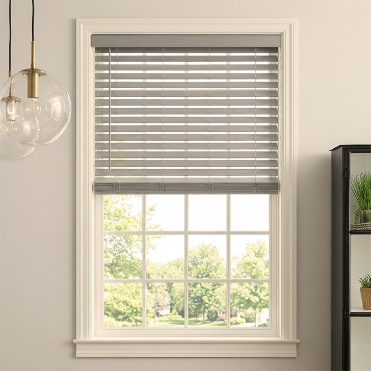 Color: Taupe Gray; Lift: Cordless