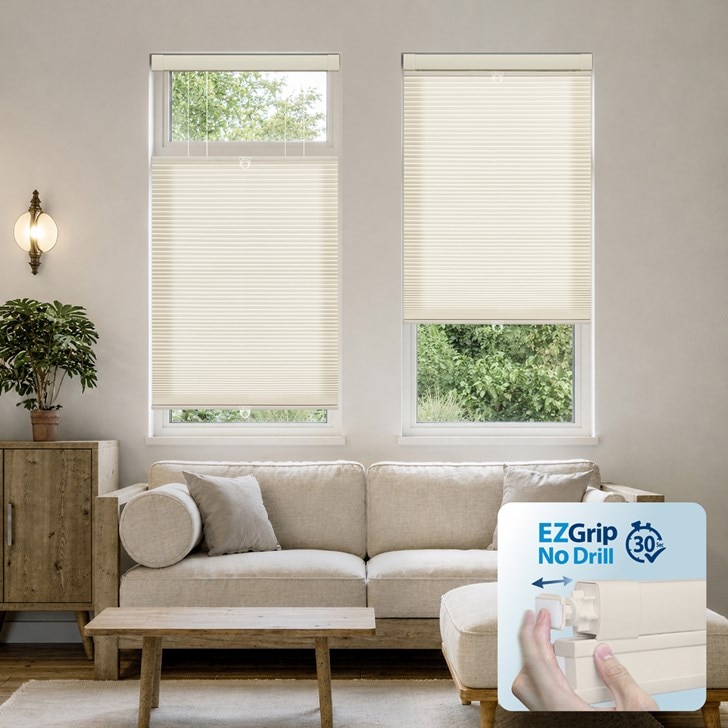 Color: Beige; Lift: Cordless