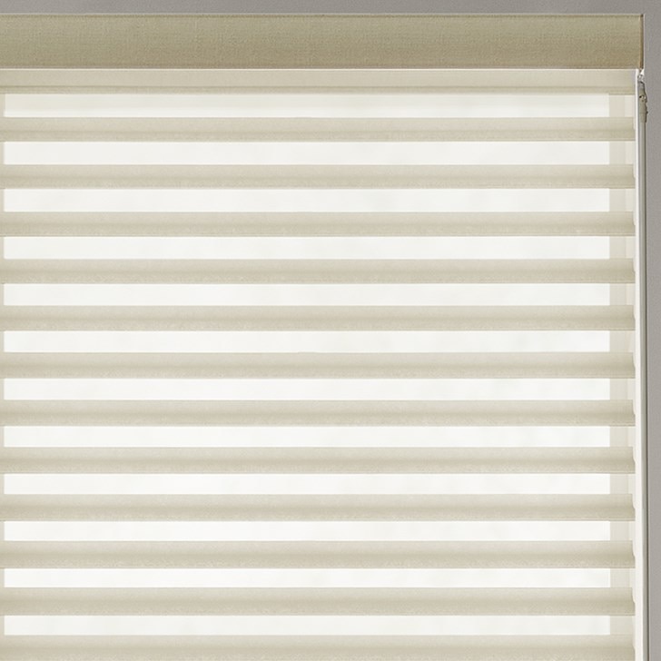Color: Wheat S65BN322; Lift: Motor Wand in the Beige color; Headrail: Fabric Wrapped Cassette